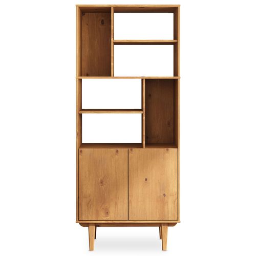 Buffet Haut Simona H 188 Cm En Bois Massif - Coloris Chêne