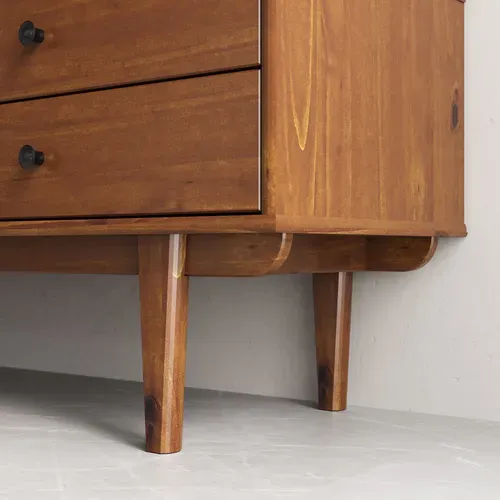 Meuble TV Simona L 175 Cm En Bois Massif - Coloris Châtaignier