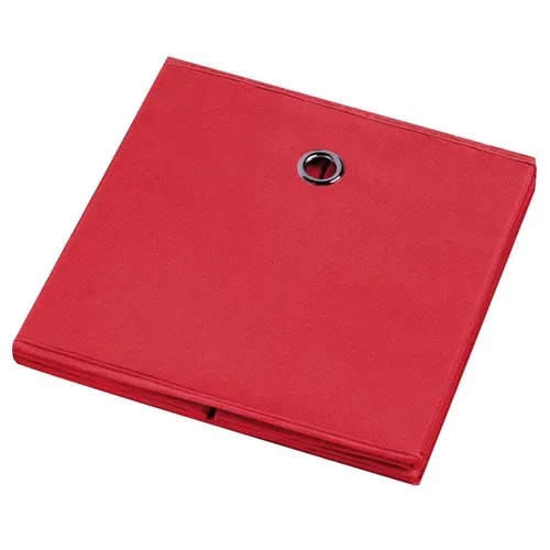 Lot De 2 Boîtes De Rangement Ela, En Tissu Rouge
