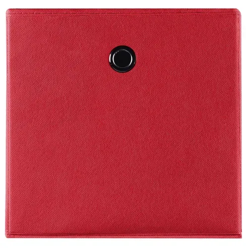 Lot De 2 Boîtes De Rangement Ela, En Tissu Rouge