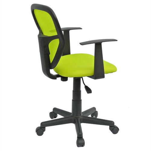 Chaise De Bureau Pour Enfant Studio Pivotant Et Ergonomique Avec Accoudoirs Hauteur Réglable, Vert