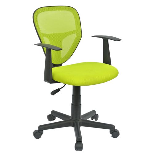 Chaise De Bureau Pour Enfant Studio Pivotant Et Ergonomique Avec Accoudoirs Hauteur Réglable, Vert