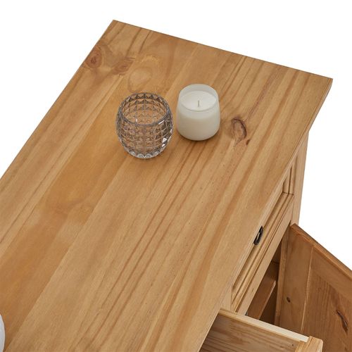 Buffet En Pin Salsa Style Mexicain, Avec 2 Portes Et 2 Tiroirs