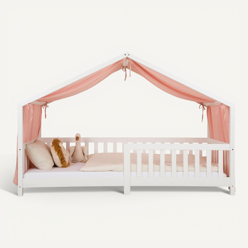 Rideau De Lit Lian, En Mousseline - Rose