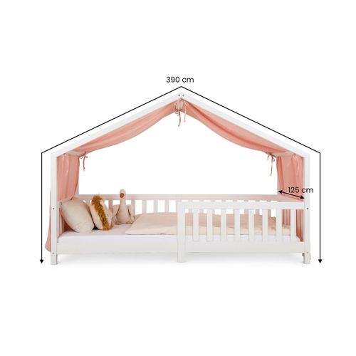 Rideau De Lit Lian, En Mousseline - Rose