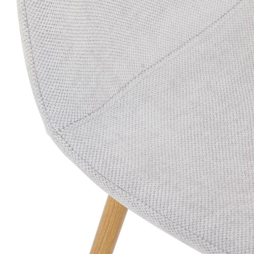 Lot De 4 Chaises Punta De Salle à Manger En Tissu - Gris Clair