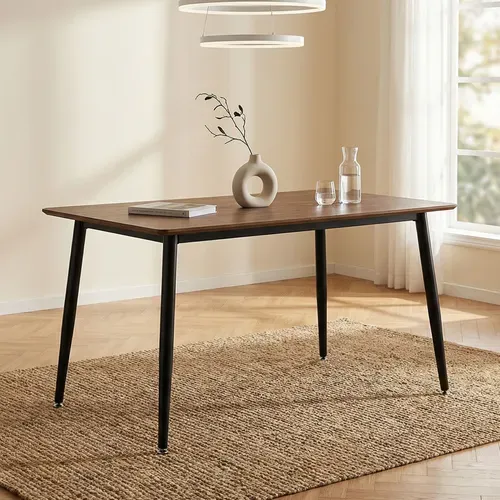 Table à Manger Nora L 120 Cm, 4 Personnes - Coloris Noyer