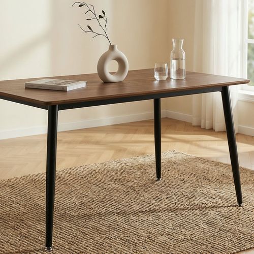 Table à Manger Nora L 120 Cm, 4 Personnes - Coloris Noyer
