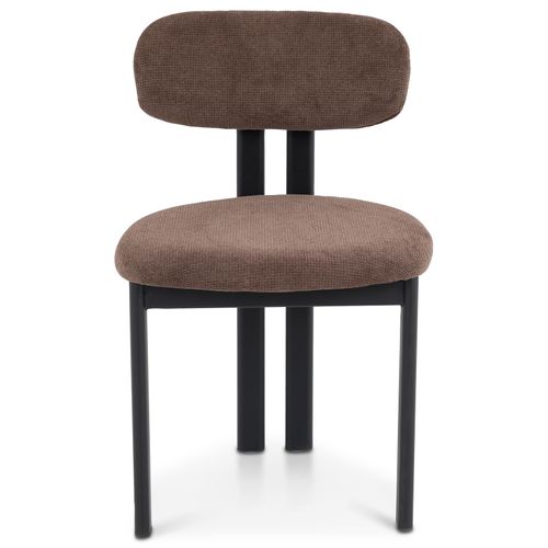 Lot De 2 Chaises Franca De Salle À Manger En Tissu - Brun