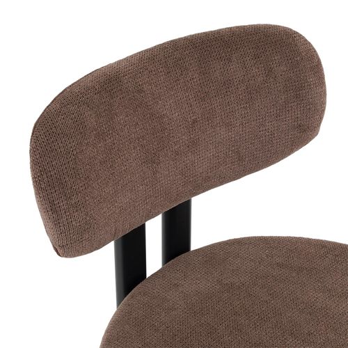 Lot De 2 Chaises Franca De Salle À Manger En Tissu - Brun
