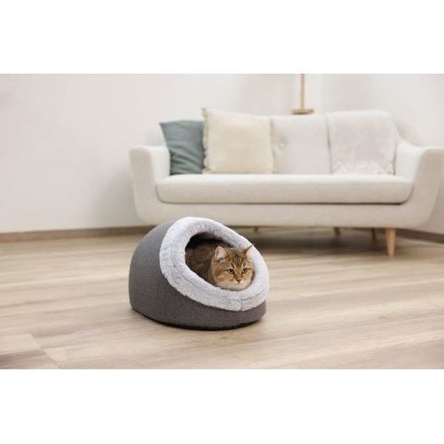 Igloo Pour Chats - Jana - 41 X 50 X 34 Cm - Gris