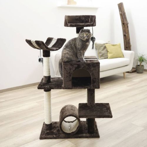 Arbre À Chat Safari Big 122 Cm Marron Foncé
