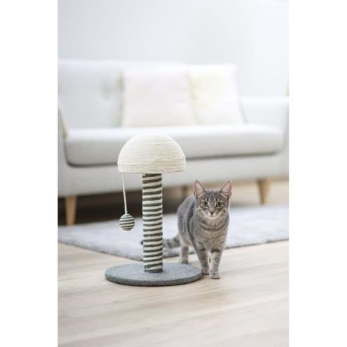 Arbre à Chat - 42cm - Funghi - Gris/blanc - Sisal
