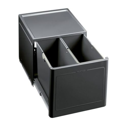 Poubelle De Cuisine Encastrable Blanco Botton Pro 45/2 Manuell - 2x13 Litres
