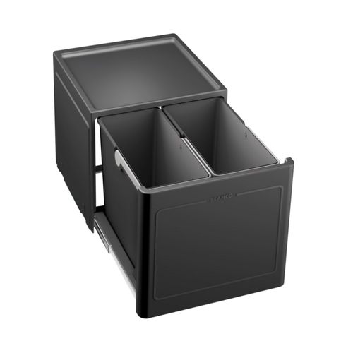 Poubelle De Cuisine Encastrable Blanco Botton Pro 45/2 Manuell - 2x13 Litres