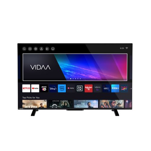 Téléviseur UHD 4K 50'' 126 cm TOSHIBA 50UV2363DG Noir vue de face