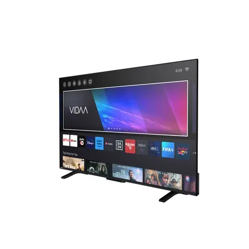 Téléviseur UHD 4K 55'' 139 cm TOSHIBA 55UV2363DG Noir vue de profil