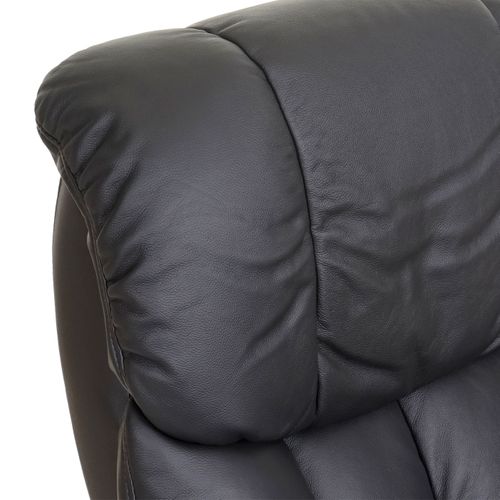 Mca Fauteuil Relax Calgary Xxl Cuir Charge 180kg Noir Aspect Noix