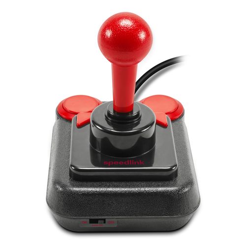 Competition Pro Extra Joystick Android,pc Analogique Usb 1.1 Noir, Rouge