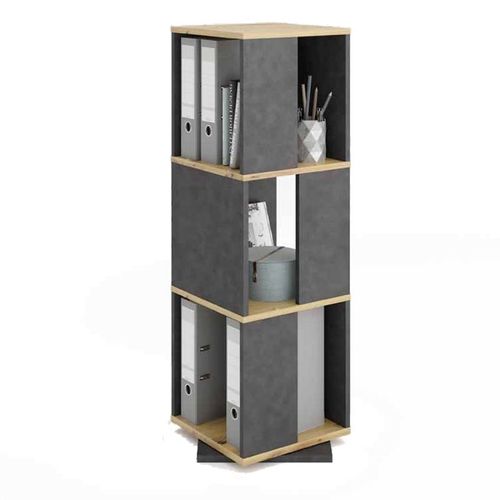 Étagère Pivotante "3 Compartiments" 108cm Marron