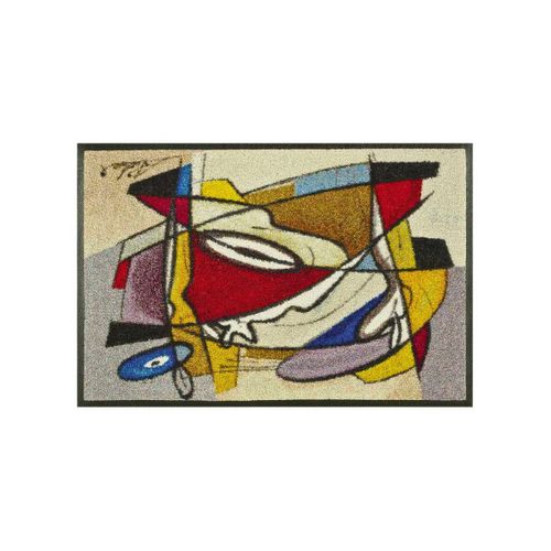 Paillasson 50x75 Tissé Motif Abstrait Steady Multicolore
