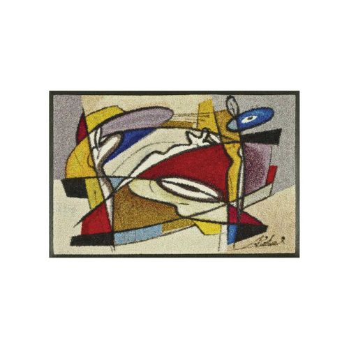 Paillasson 50x75 Tissé Motif Abstrait Steady Multicolore