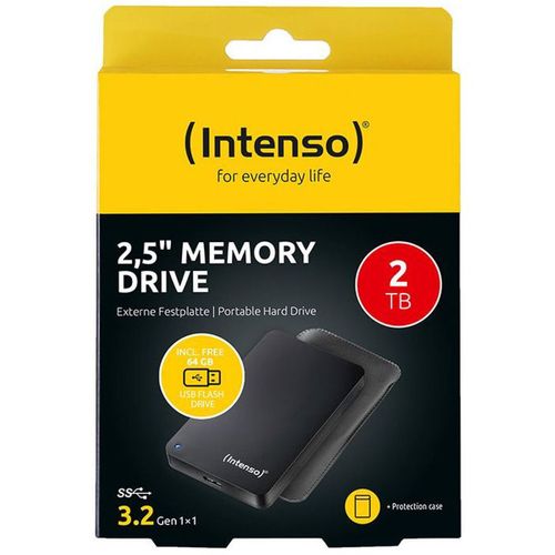 Disque Dur Externe 2,5" 2 To + Clé USB 64 Go USB-c 3.2 Gen 1