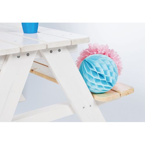 Ensemble De Table Et Bancs « nicki Für 4 », Blanc