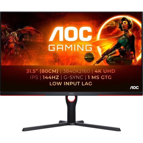 Écran PC - U32g3x - 32 Uhd 4k - Dalle Ips - 144hz - 1ms - Ajustable En Hauteur - 2 HDMI 2 Dp