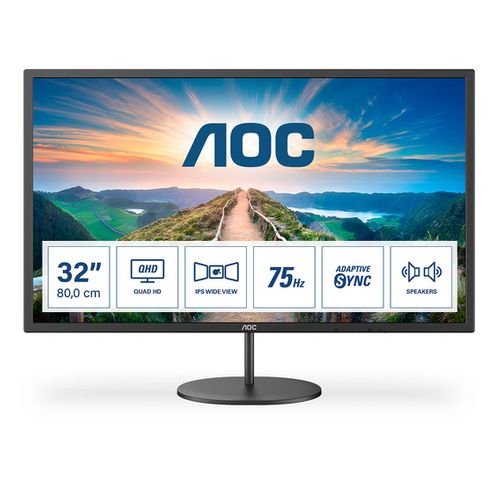 Écran PC V4 Q32v4 31.5" LED 2k Ultra Hd 4 Ms Noir