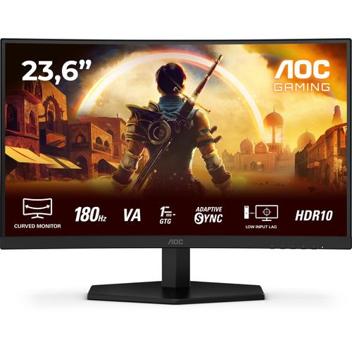 Ecran PC Gamer Incurvé - 24'' - Fhd - 180hz - Dalle Va - 0,5ms - C24g42e