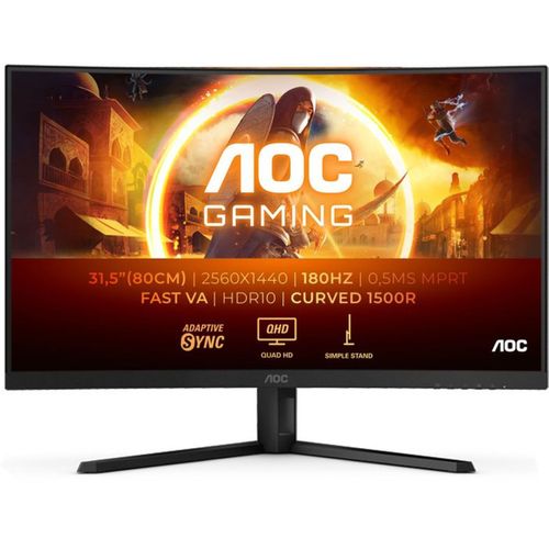 Cq32g4ve 32'' Incurvé Qhd 2560x1440 – Fast Va 180 Hz, 0,5 Ms Mprt, Hdr10