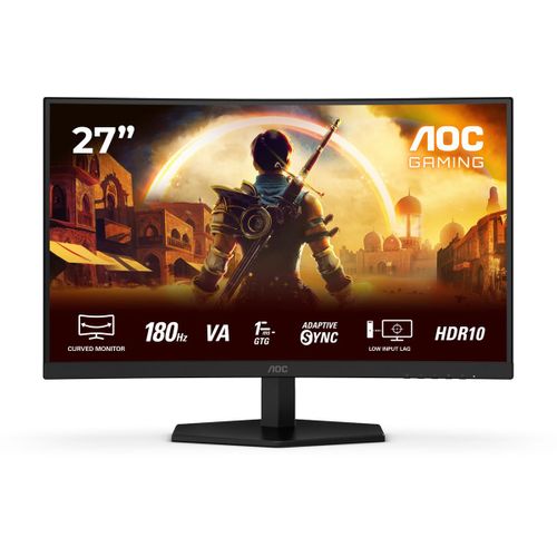 Écran Incurvé 27" 180hz Fhd Fast Va - 1 Ms Gtg, Hdr10