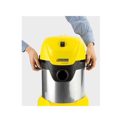 Aspirateur eau et poussière Wd 3 Premium - Cuve Inox 17l - Fonction Soufflerie