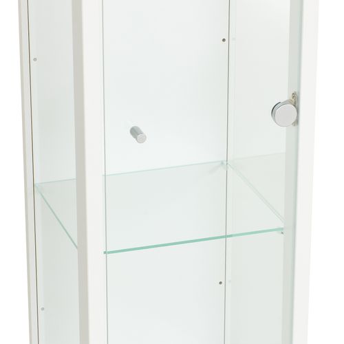 Vitrine 1 porte EVA blanc
