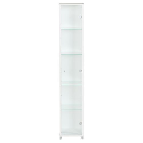 Vitrine 1 porte EVA blanc