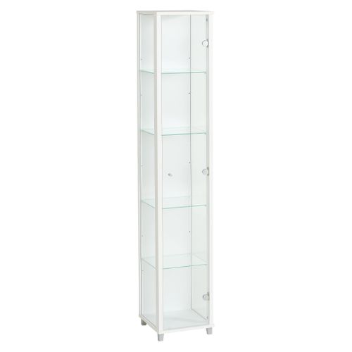 Vitrine 1 porte EVA blanc