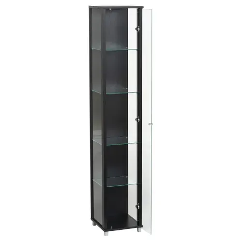 Vitrine 1 porte EVA noir
