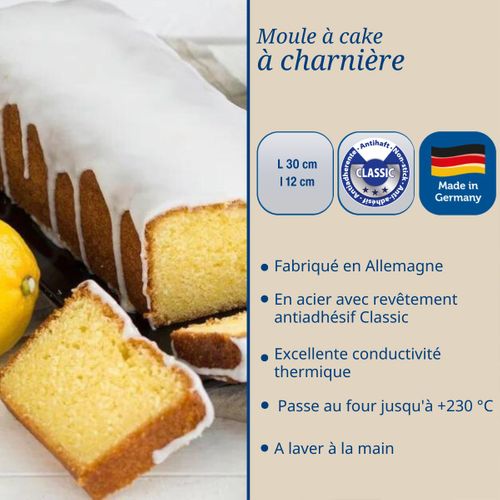 Moule à Cake à Charnière 30 Cm Dr Oetker Back-liebe Bicolor