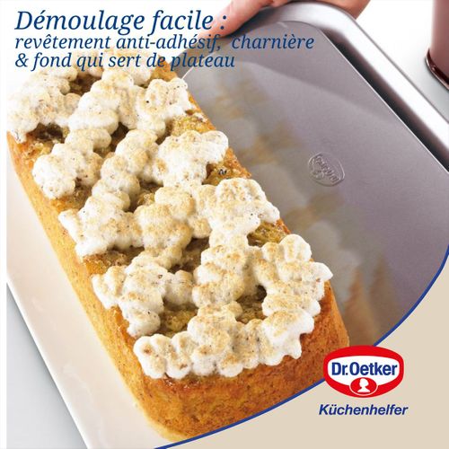 Moule à Cake à Charnière 30 Cm Dr Oetker Back-liebe Bicolor