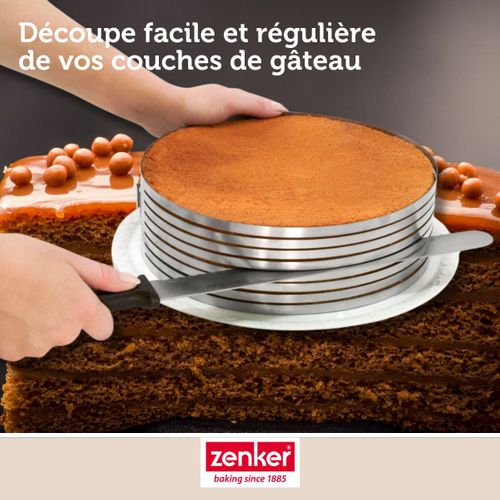 Cercle à Pâtisserie Pour Trancher Les Gâteaux En étages 26 à 28 Cm Smart Pastry