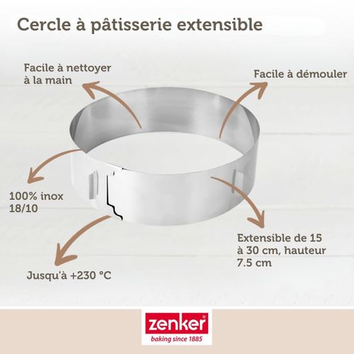 Cercle à Pâtisserie Réglable Smart Pastry