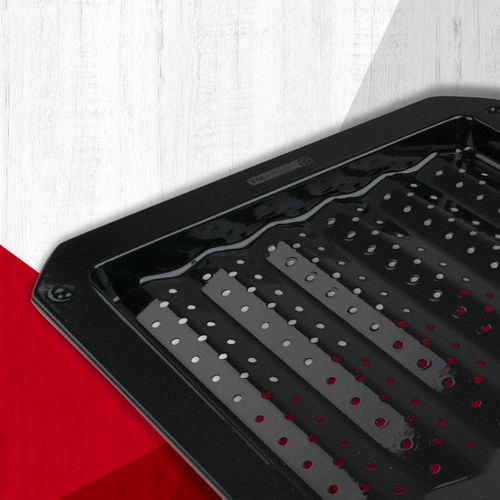 Plaque Ondulée Et Perforée Pour Four Et Barbecue En Tôle 38 X 33 Cm Barbecue