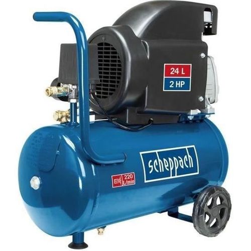 Compresseur D'air Horizontal Hc26 - 24l - 1500 W - 8 Bars (livré Avec 280 Ml D'huile)