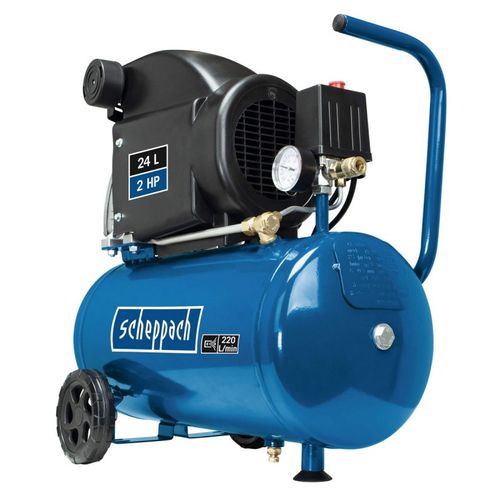 Compresseur D'air Horizontal Hc26 - 24l - 1500 W - 8 Bars (livré Avec 280 Ml D'huile)