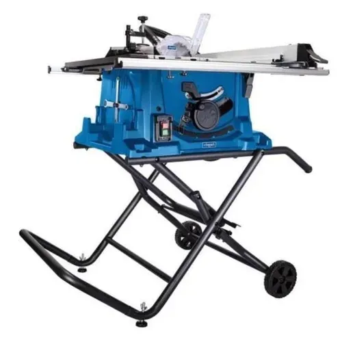 Scie Sur Table 2000 W, Lame 255 Mm, Support Pliable Pour Coupes Précises