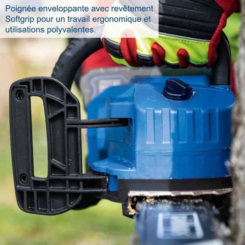 Tronçonneuse Sans Fil 33,5 Cm - 2×20v 4ah, Moteur Brushless