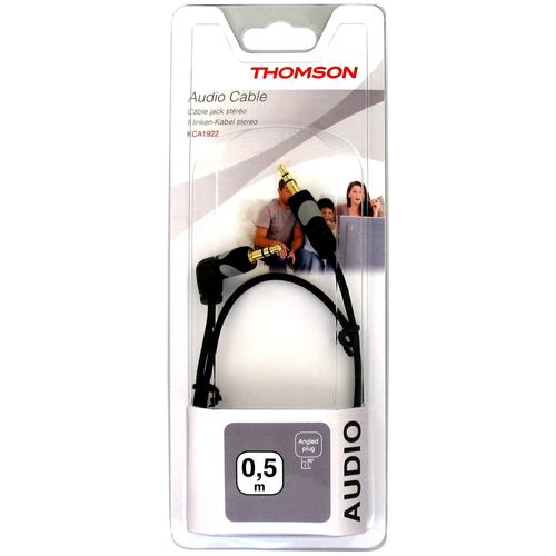 Câble jack THOMSON 3,52 m M/M 90°OR 50 cm