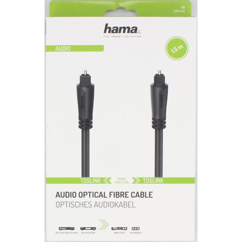 Câble audio fibre optique HAMA 00205134 1,5m