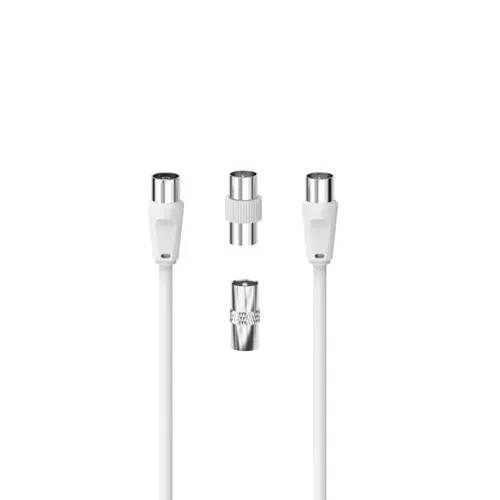 Kit de raccordement d'antenne HAMA CABL COAX MF 5M + 2 ADAPT. vue de face